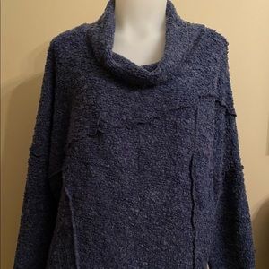 M.I.K.O cowl sweater blue XXL